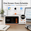 Google, Apple & Outlook — all synced, always up to date.